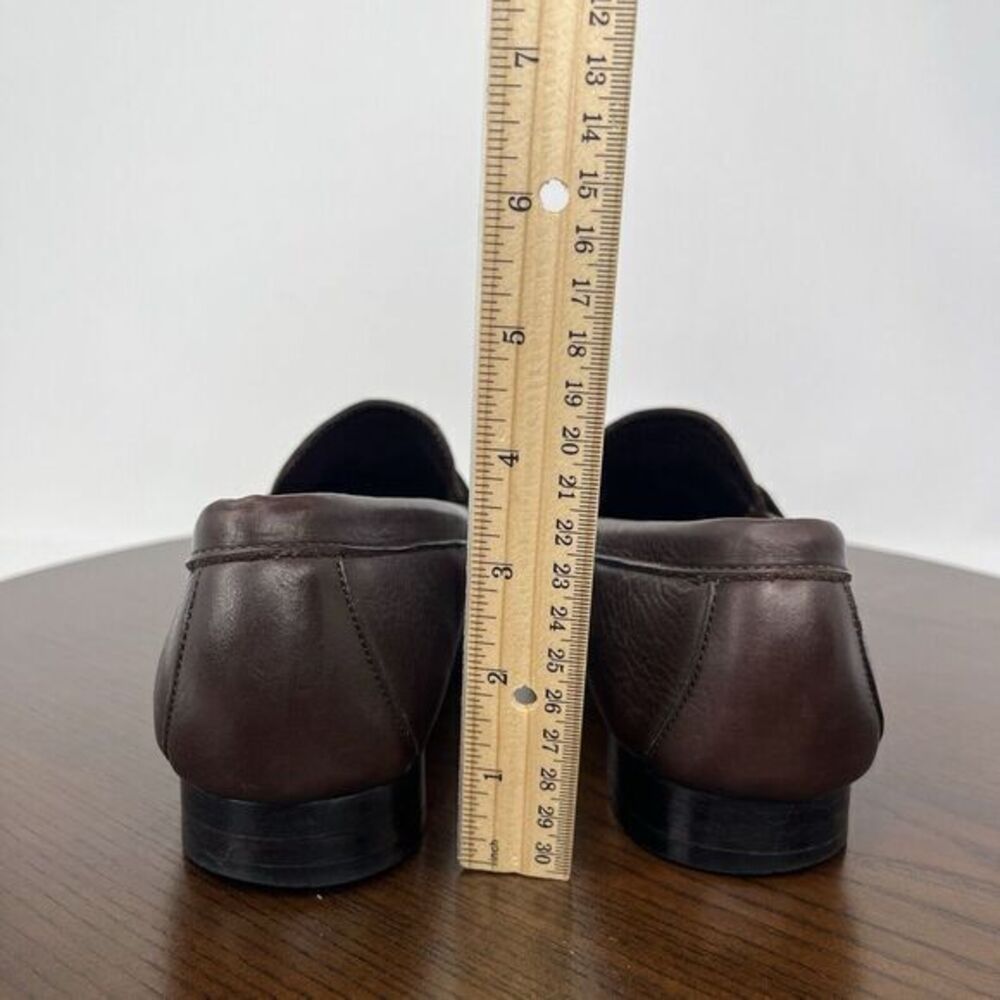 Allen Edmonds Martin Penny Loafer Shoes Women's 9D Brown Leather Moc Boat Flat - Picture 10 of 16